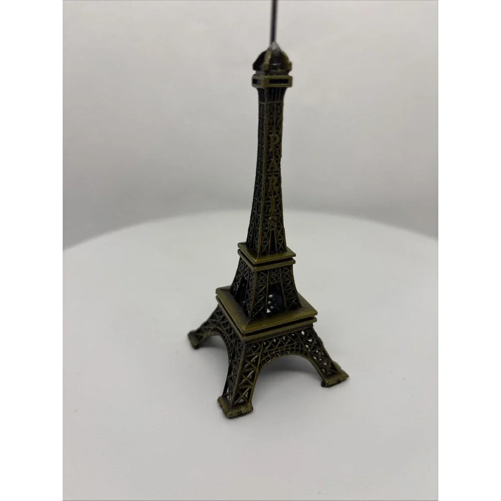 Metal Eiffel Tower Table Card Holder, 6 Inches Photo Holder Paris Decor Souvenir